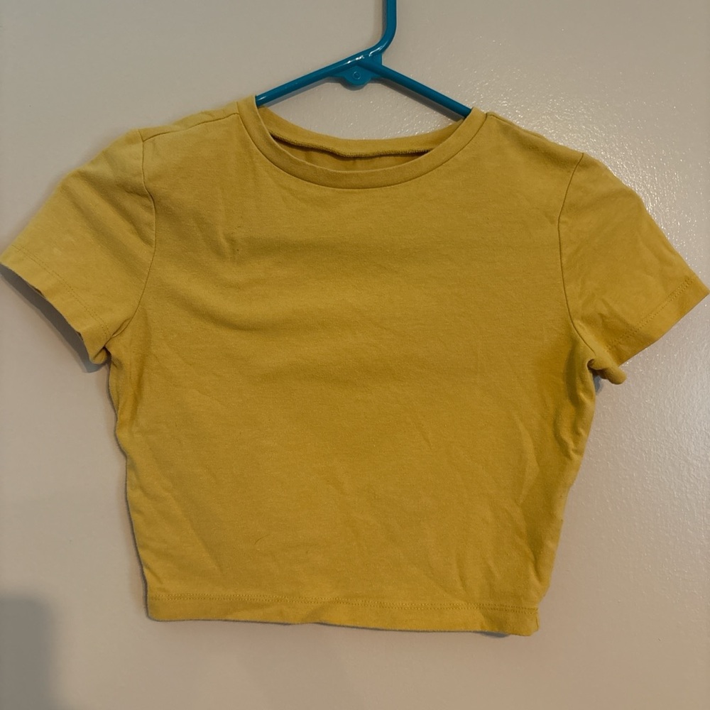 Wild Fable Yellow Crop Top